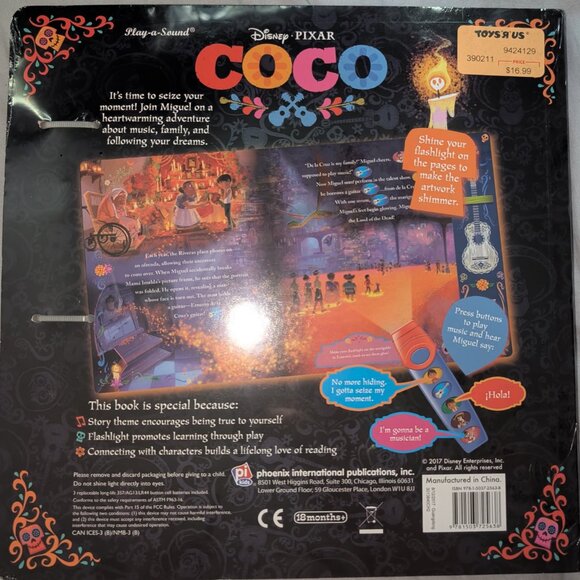New Disney Pixar - Coco Flashlight Adventure Sound Book - Picture 2 of 2